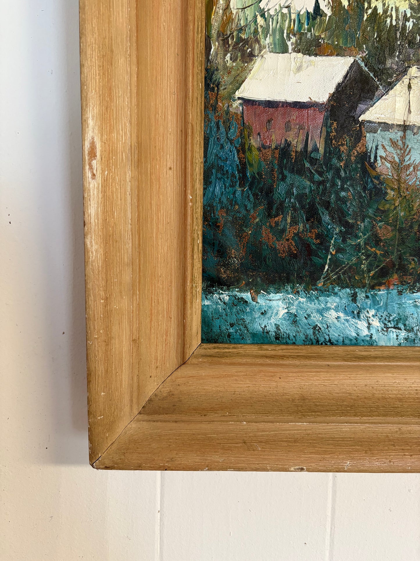 Harbor Town Oil Painting