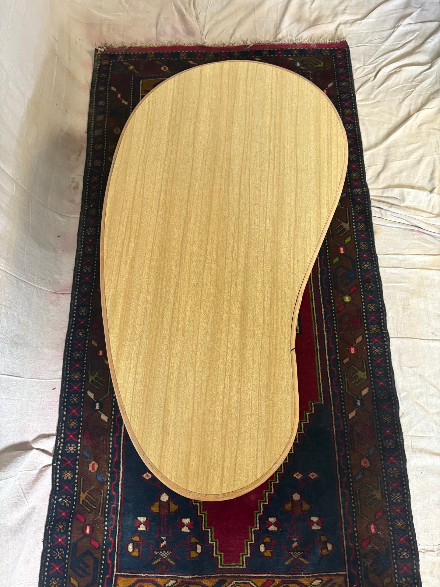 Rattan Kidney Coffee Table