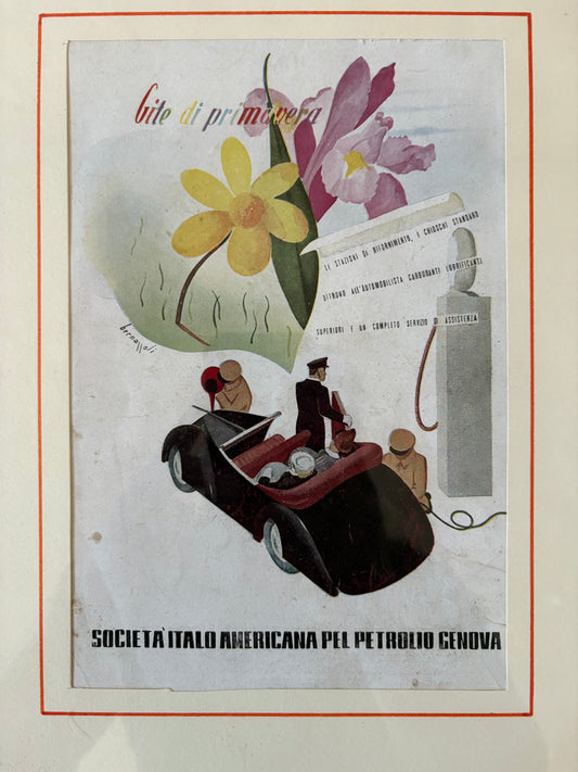 “Gite di primavera” Esso Poster
