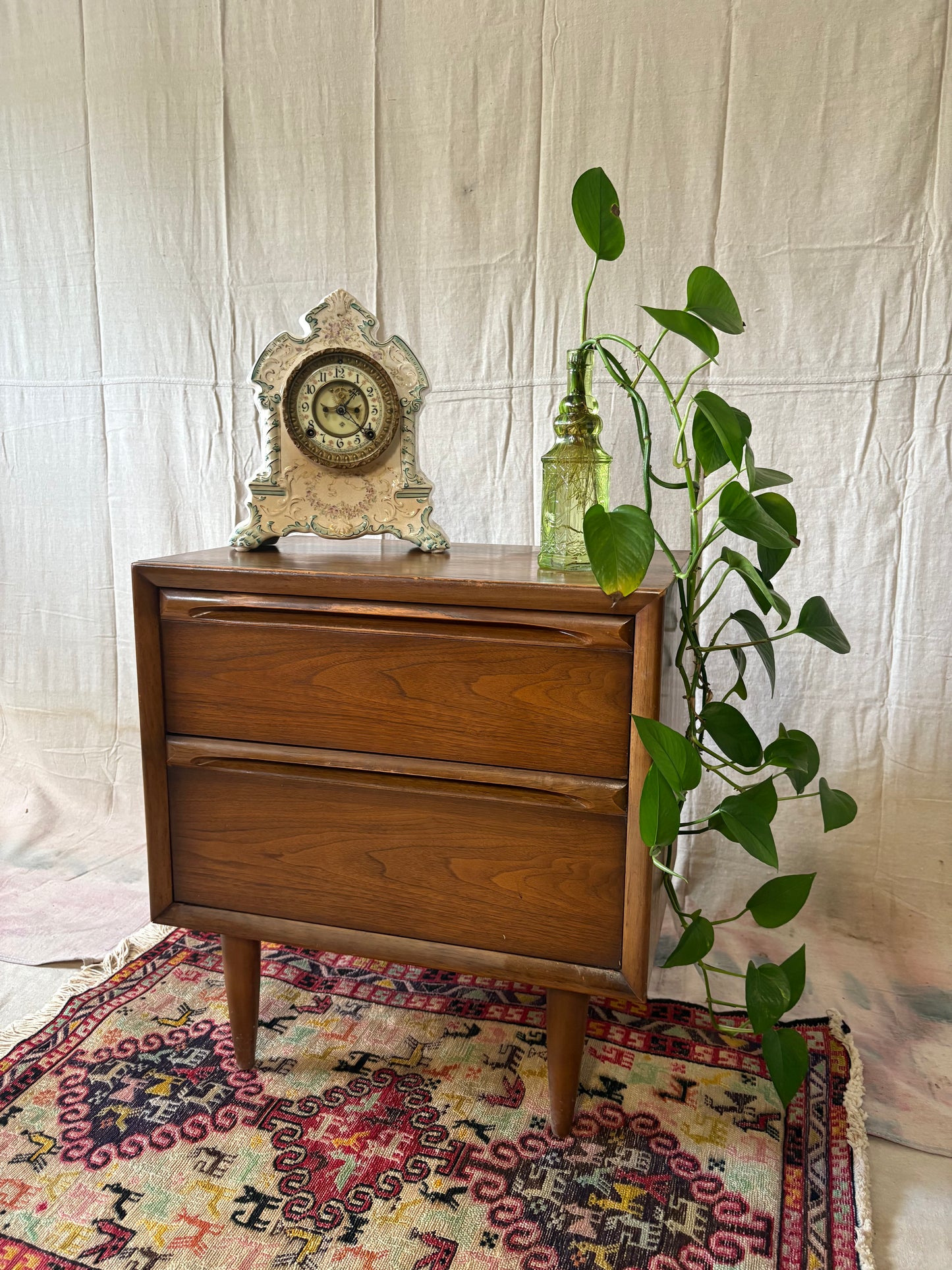 MCM Walnut Nightstand