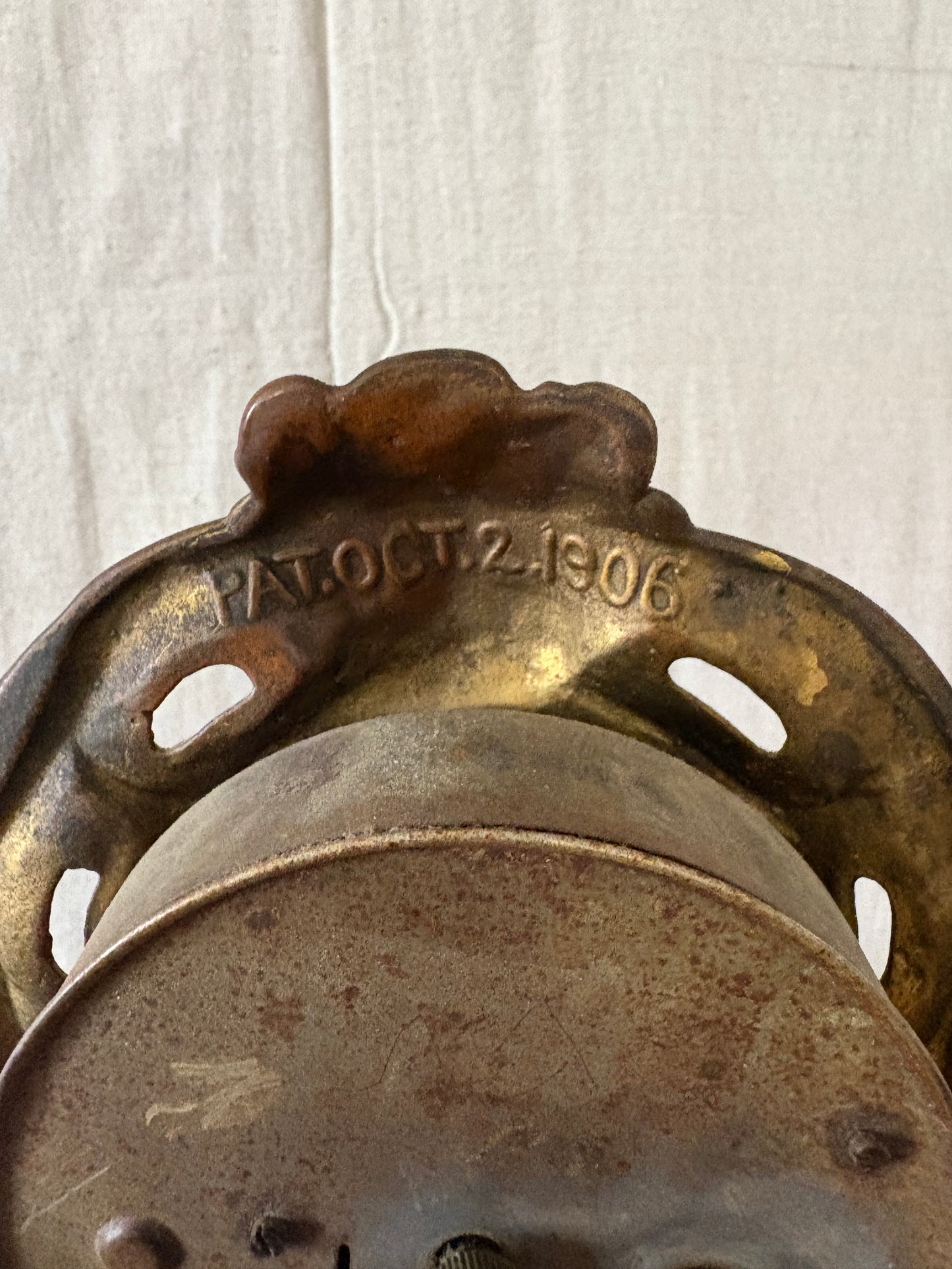 Art Nouveau Brass Mantle Clock