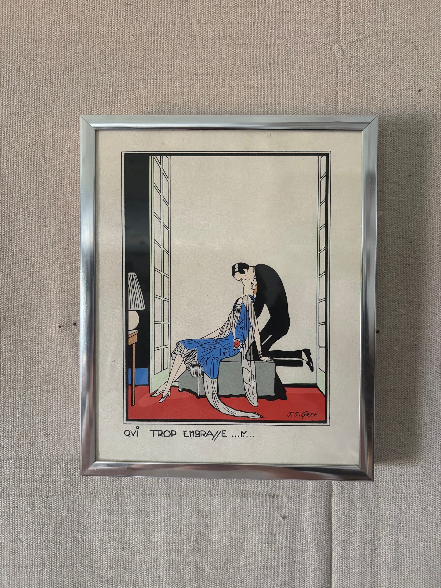 “Qui Trop Embrasse…M…” Print
