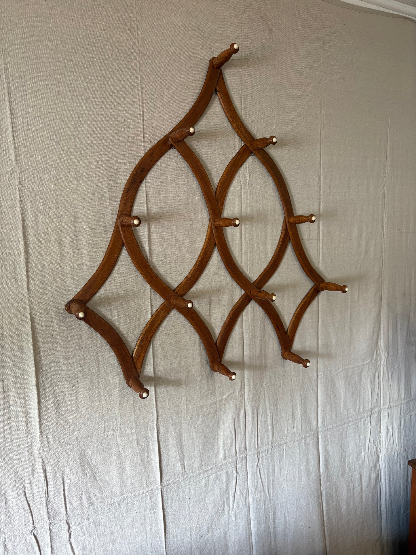 French Accordion Coat Rack
