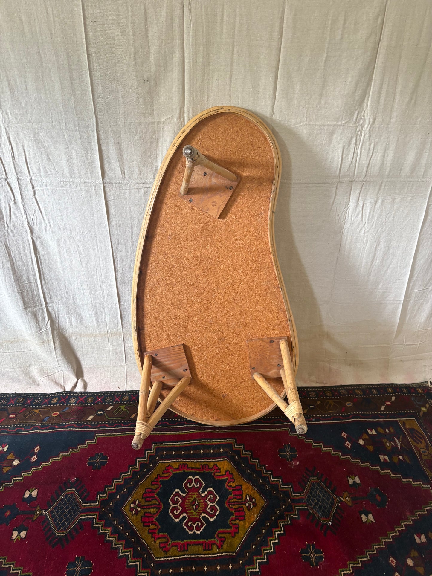 Rattan Kidney Coffee Table