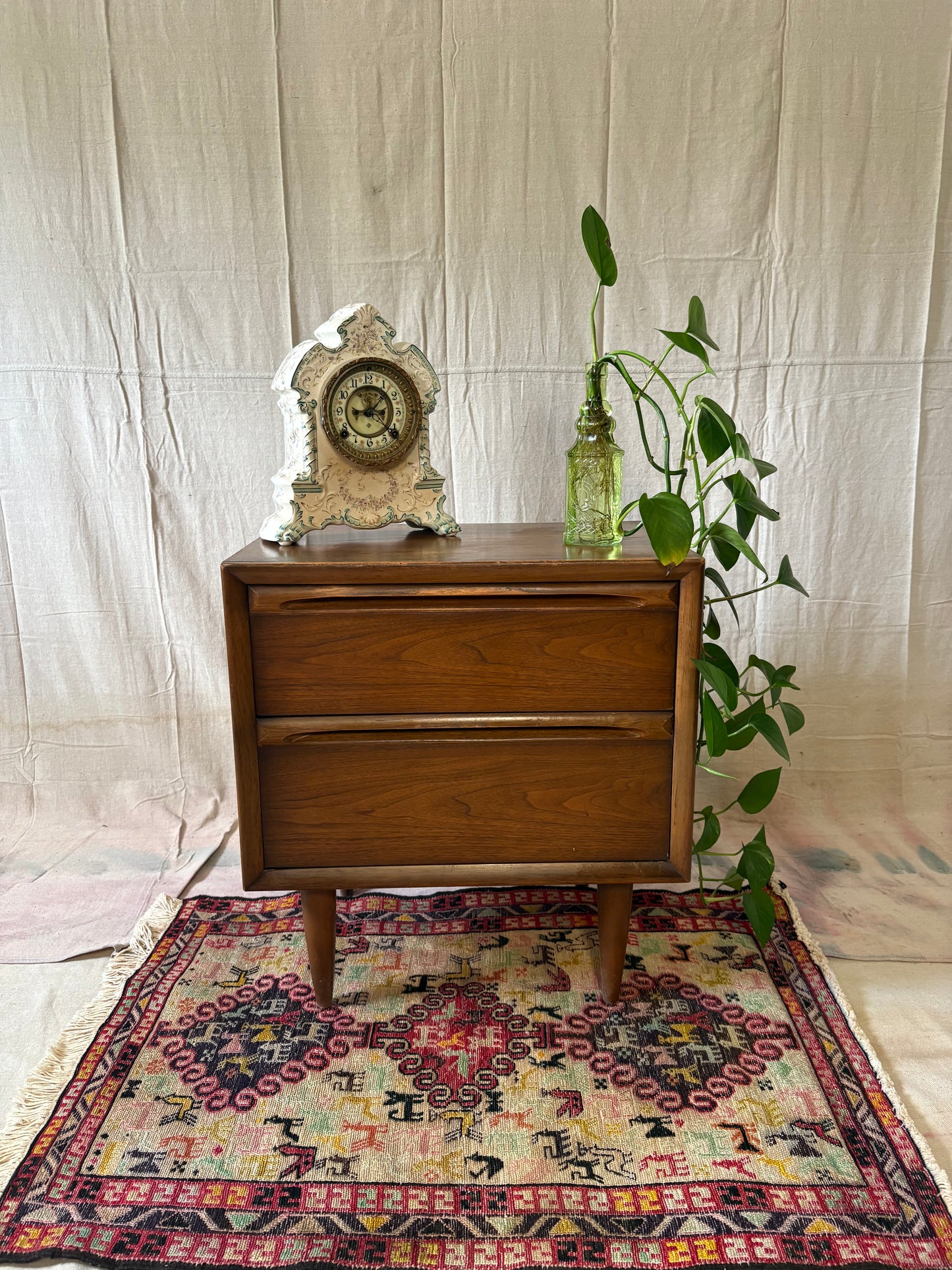 MCM Walnut Nightstand