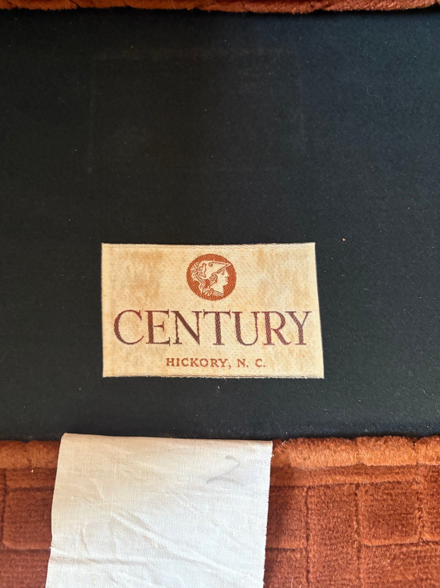 Orange Barrel Chair Pair