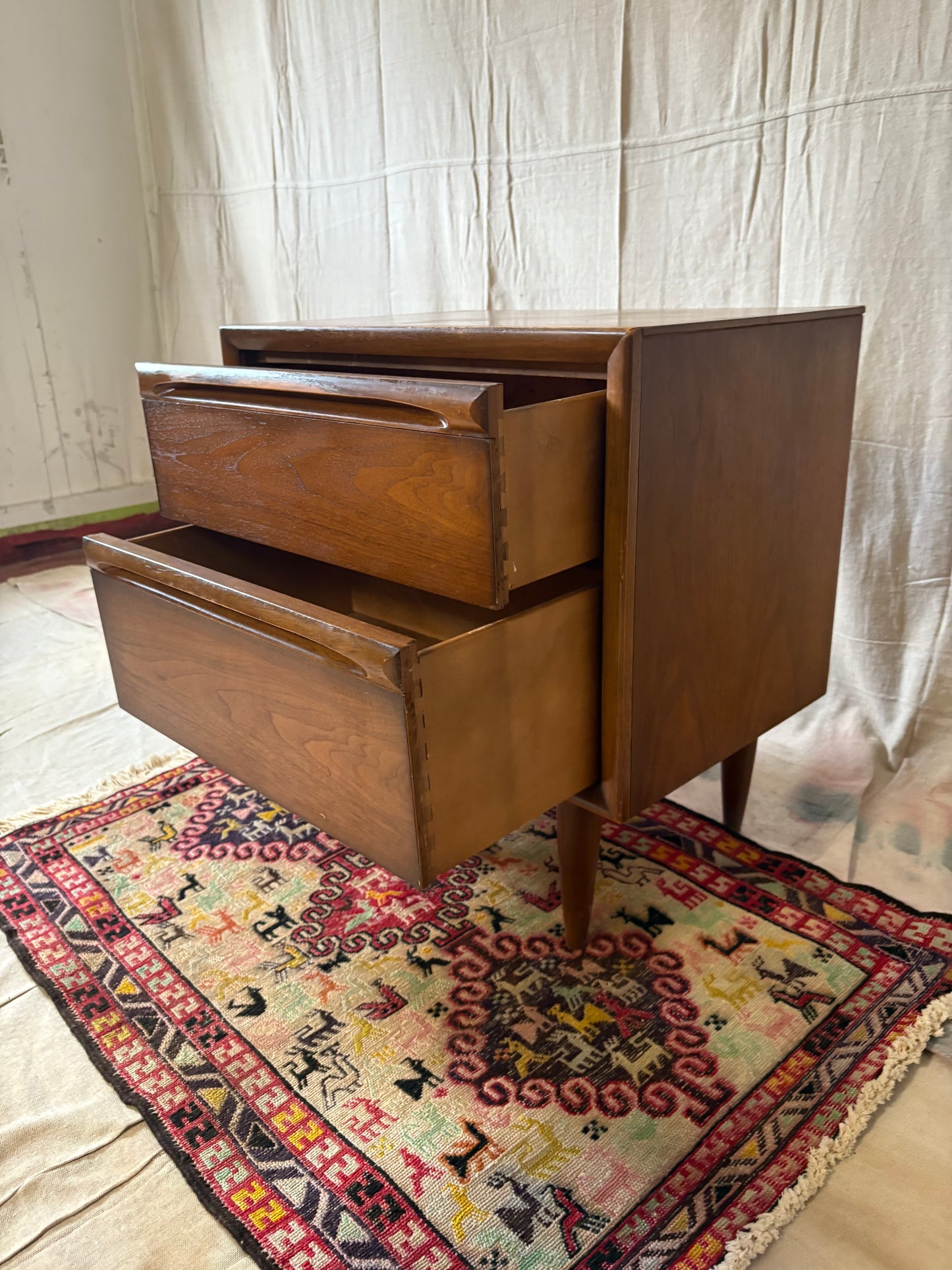 MCM Walnut Nightstand