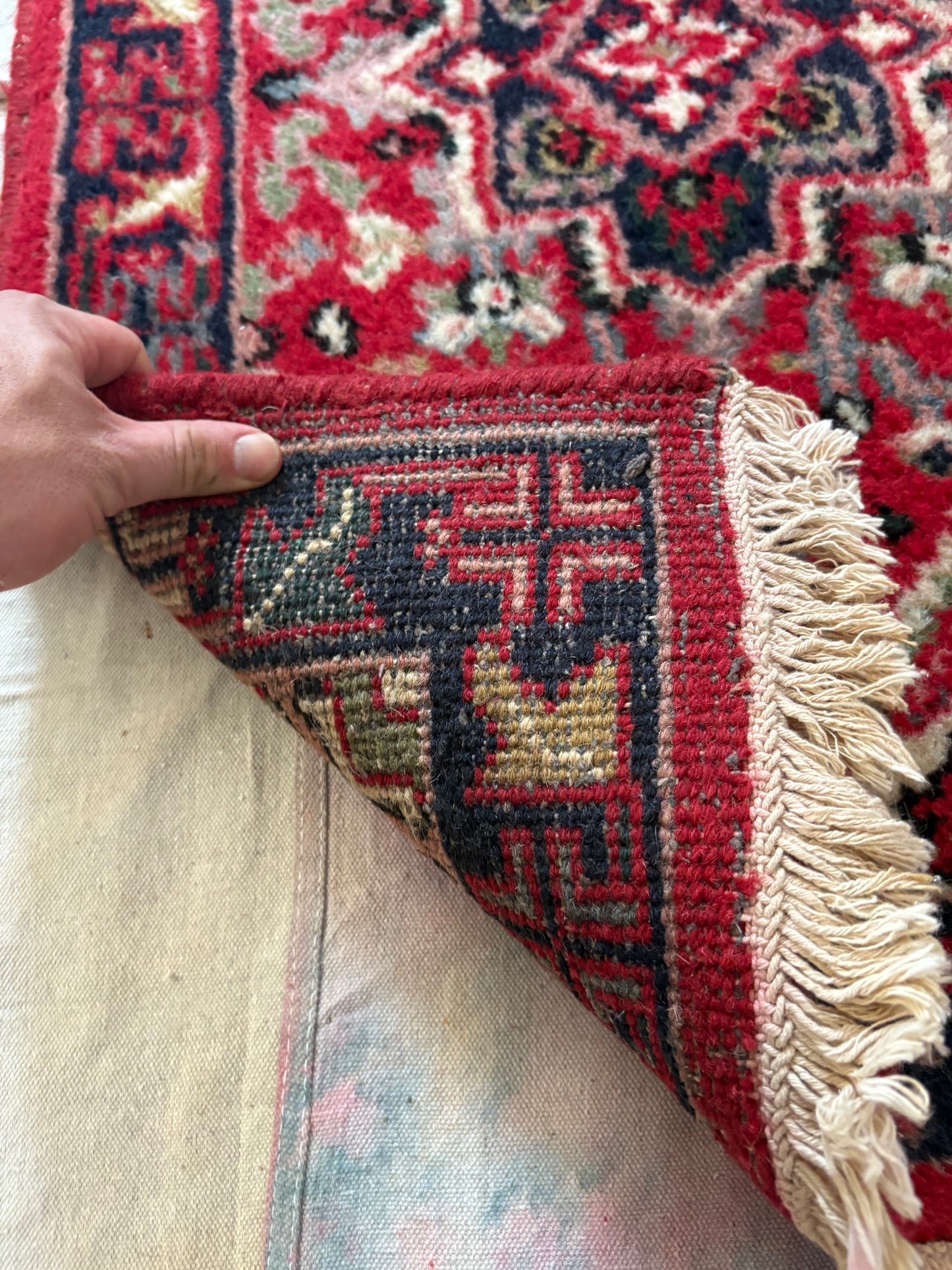 Small Heriz Area Rug | 3’ x 1’11”
