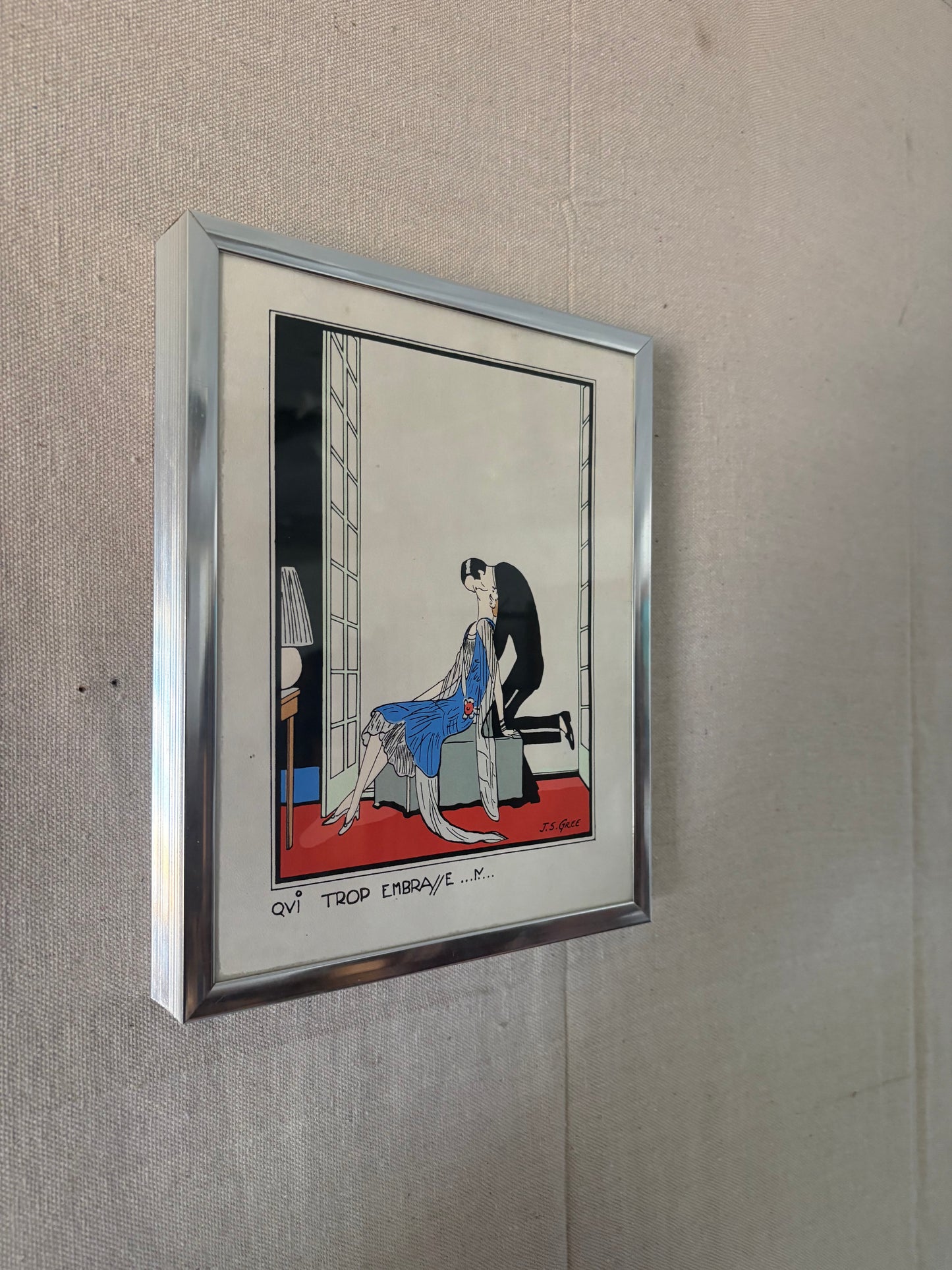“Qui Trop Embrasse…M…” Print