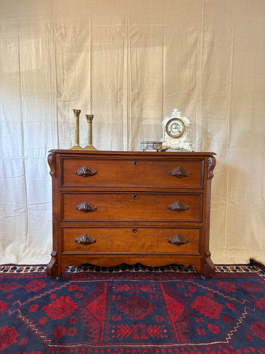 Walnut Eastlake Dresser