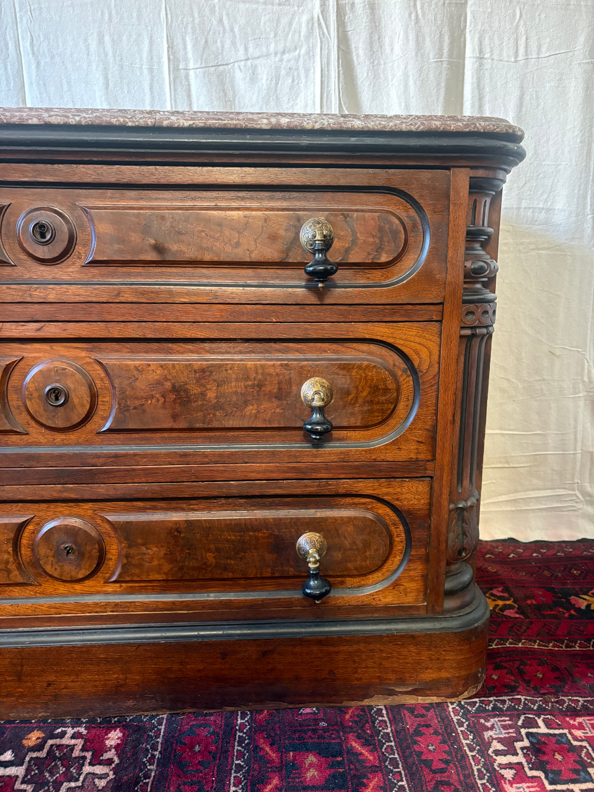 Marble-Top Chest of Drawers