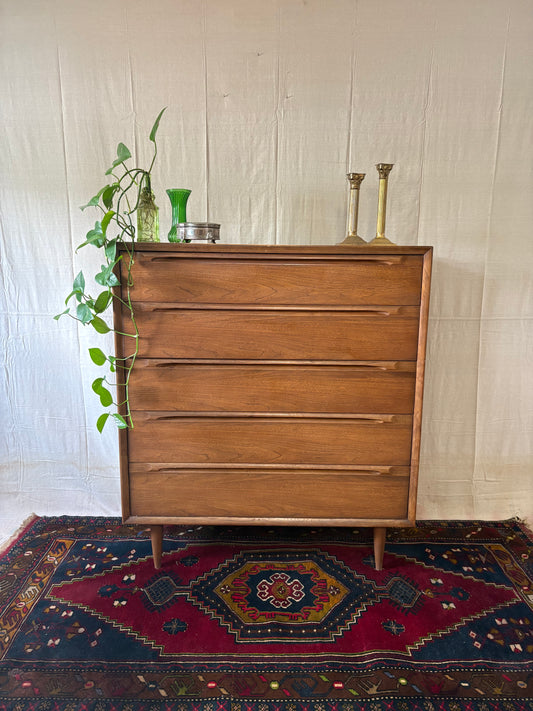 MCM Walnut Tall Chest