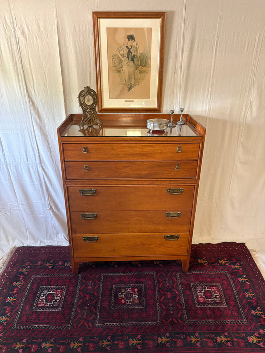 Walnut MCM Tall Chest