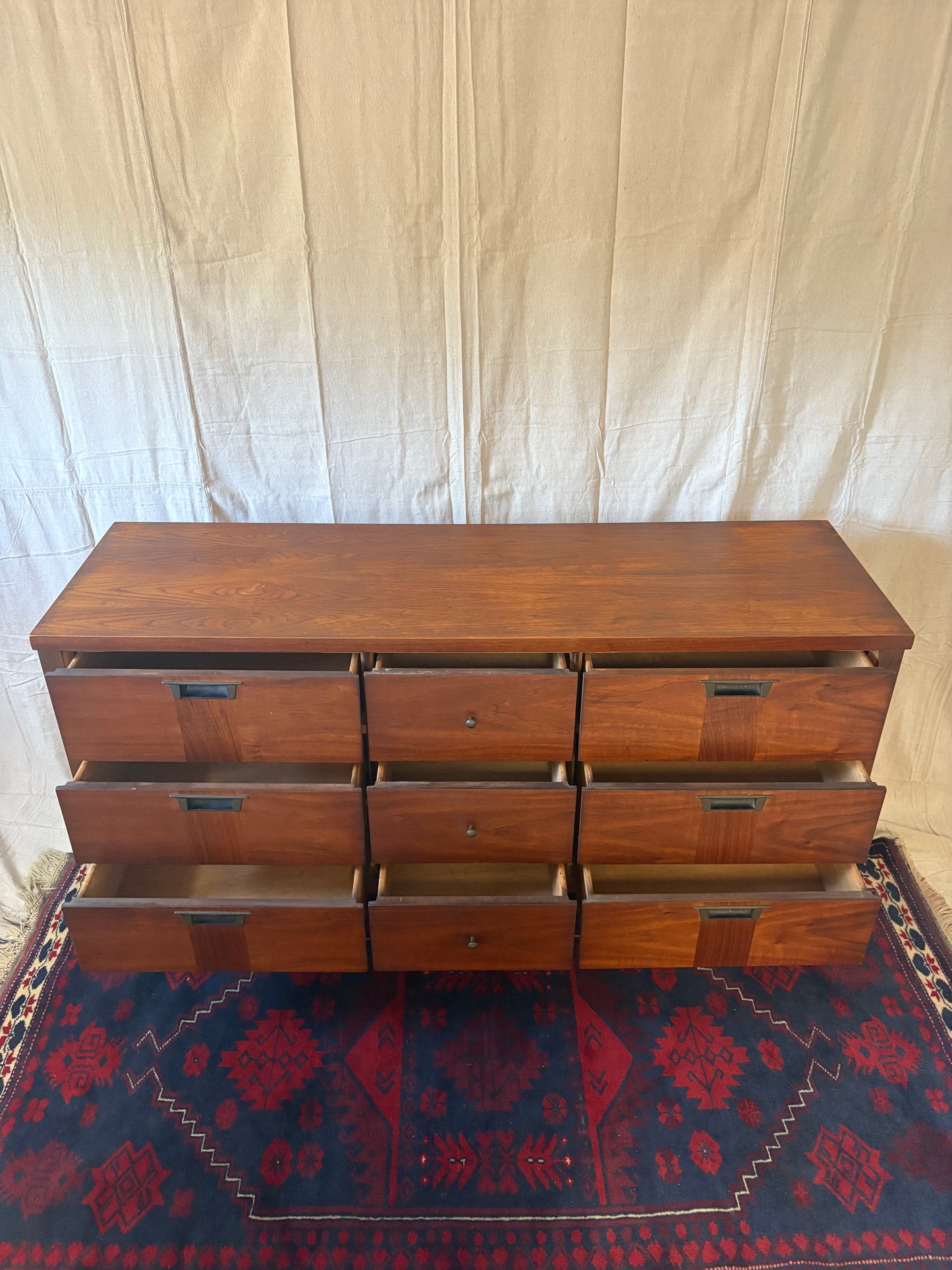 MCM Nine-Drawer Low Chest
