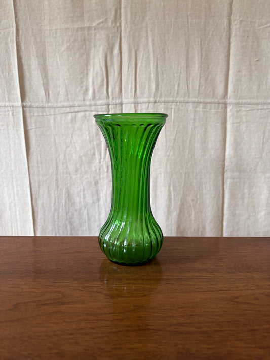 Hoosier Dark Green Swirl Vase