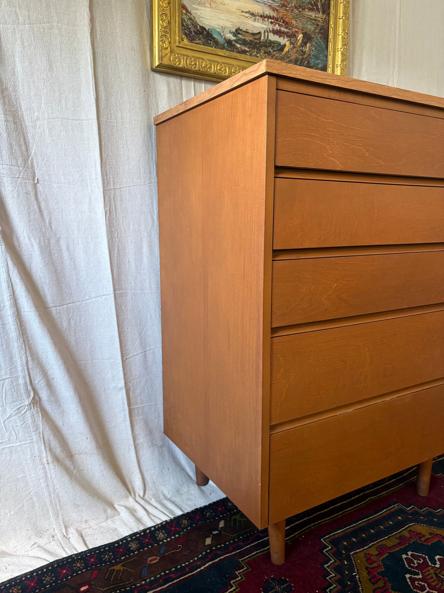 Petite Midcentury Tall Chest