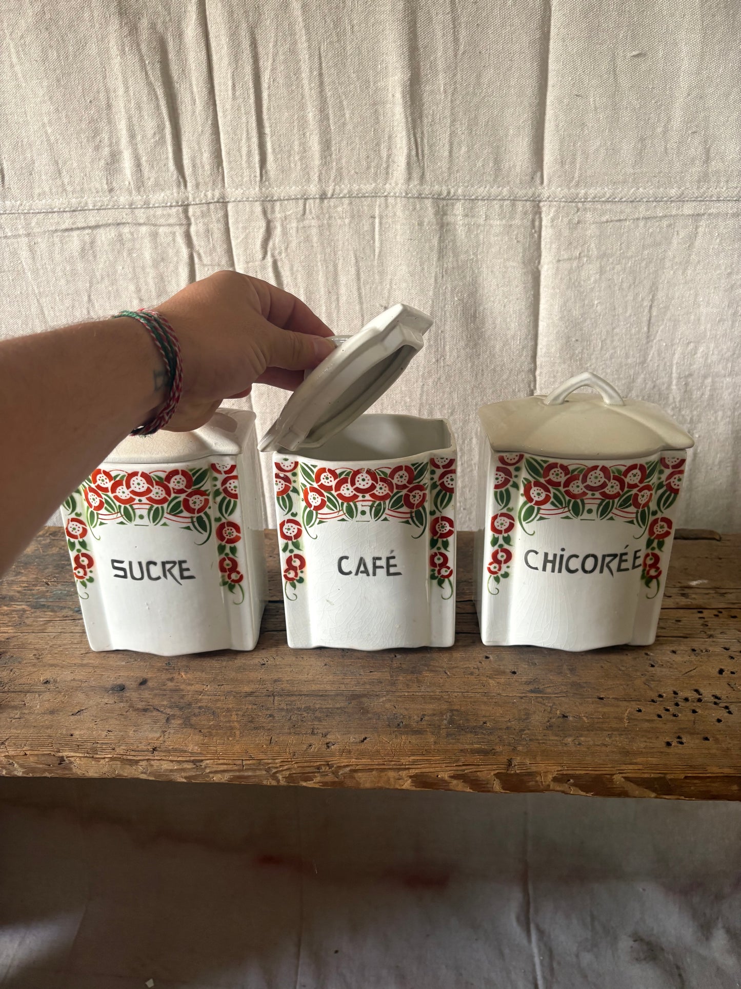 Belgian Ceramic Canister Set