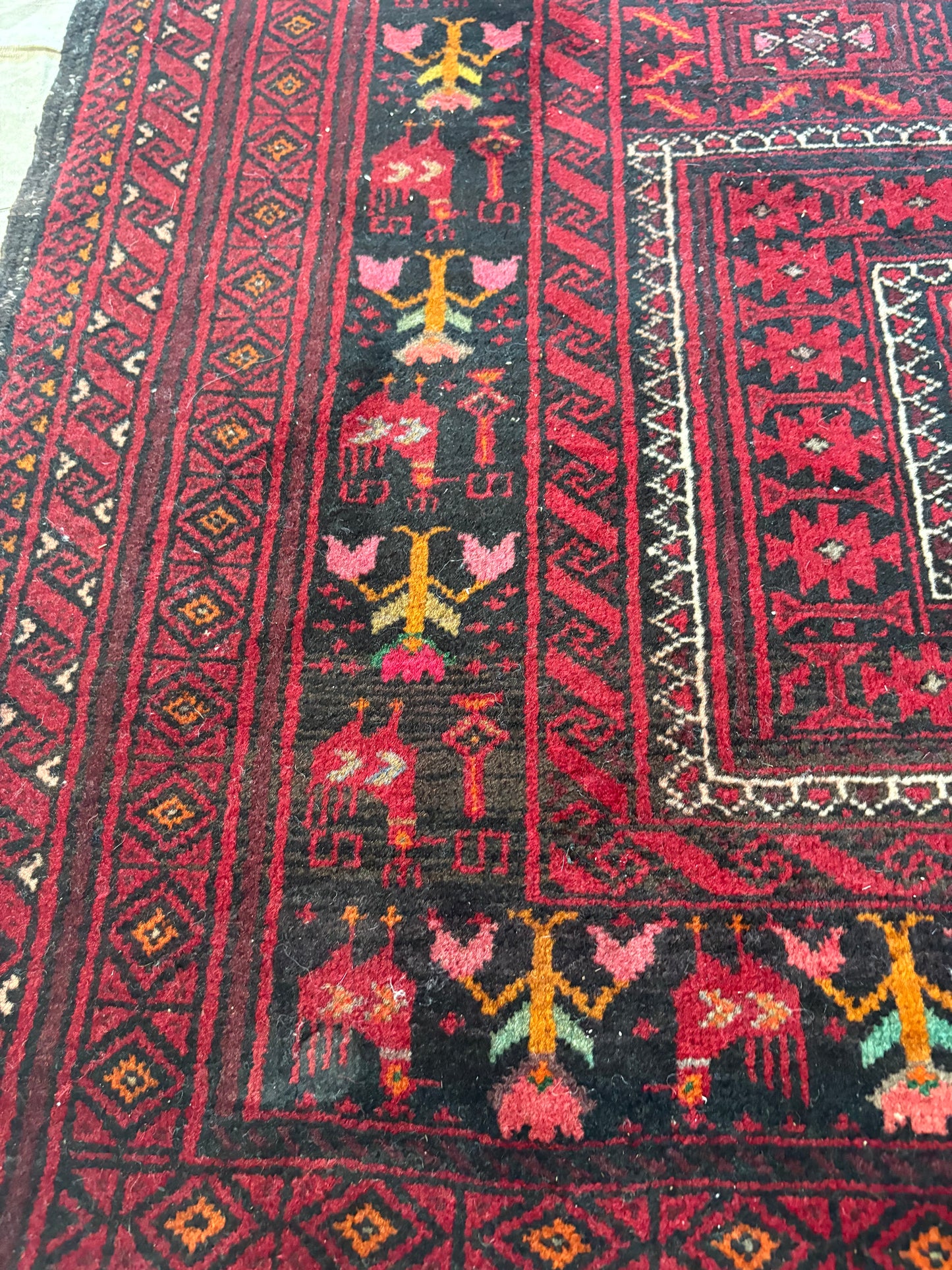 Kazakh Area Rug | 7’ x 3’11”