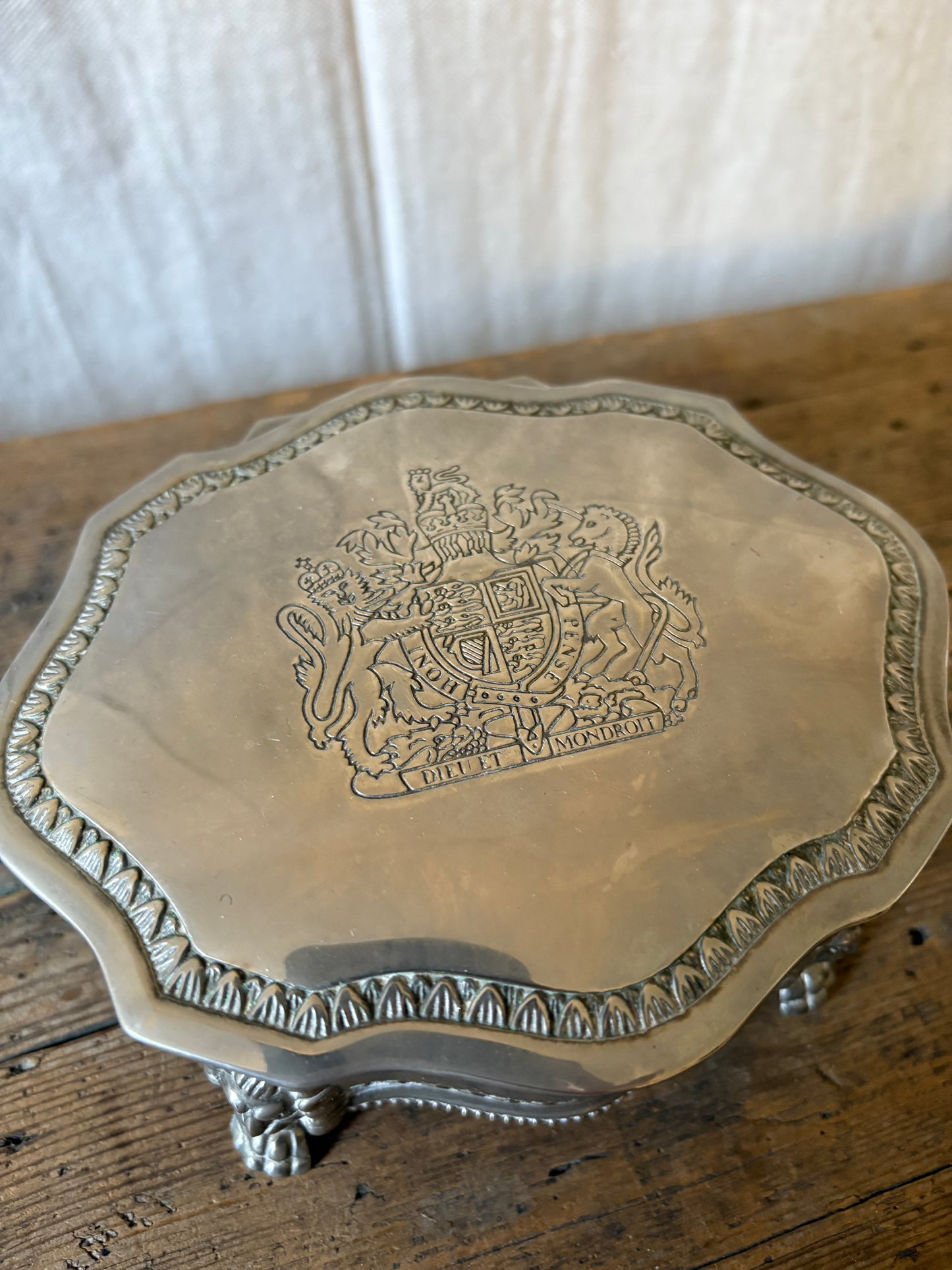 British Royal Arms Jewelry Box