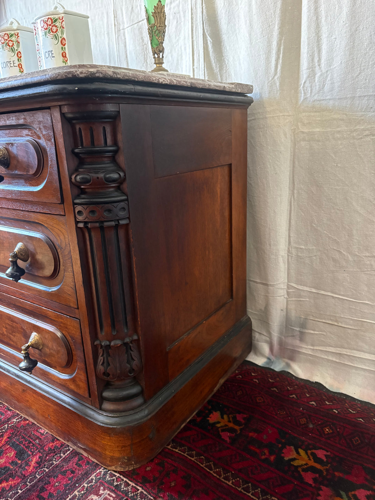 Marble-Top Chest of Drawers
