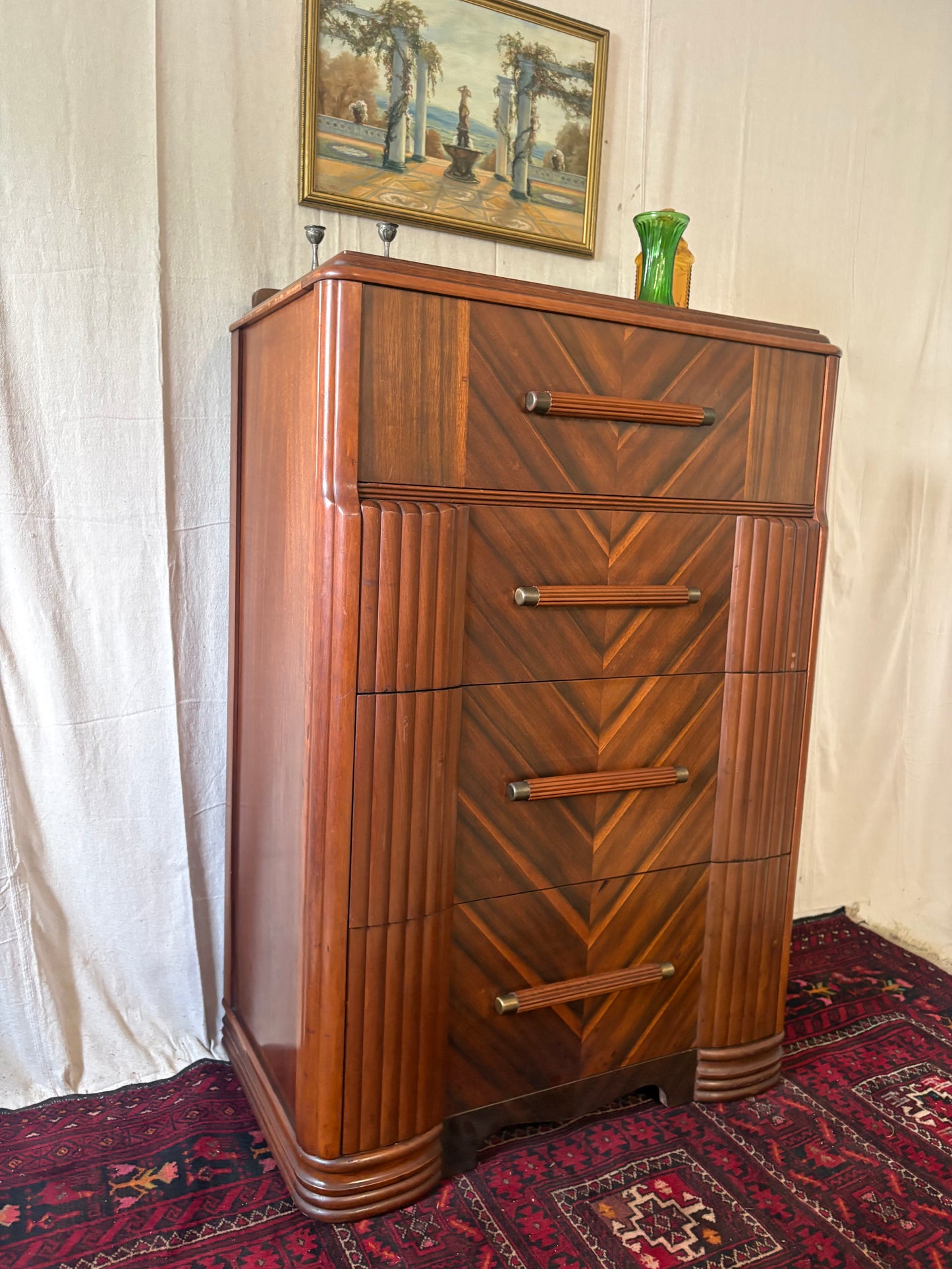 Art Deco Tall Dresser