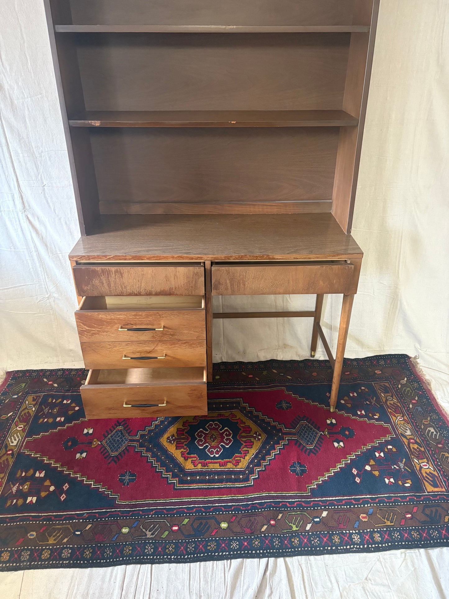 Classic MCM Desk w/ Shelf