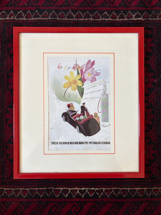 “Gite di primavera” Esso Poster