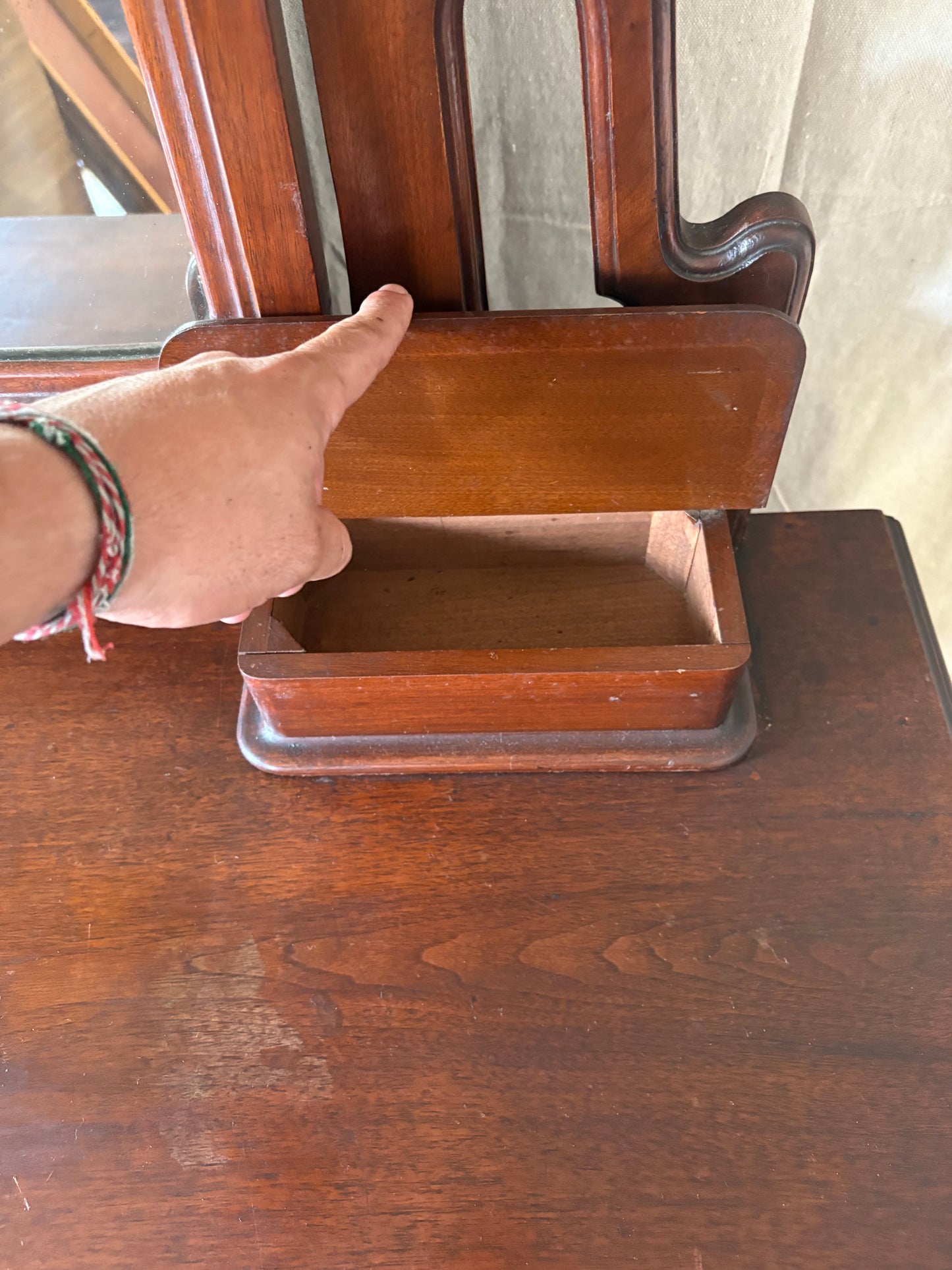Victorian Walnut Dresser with Mirror