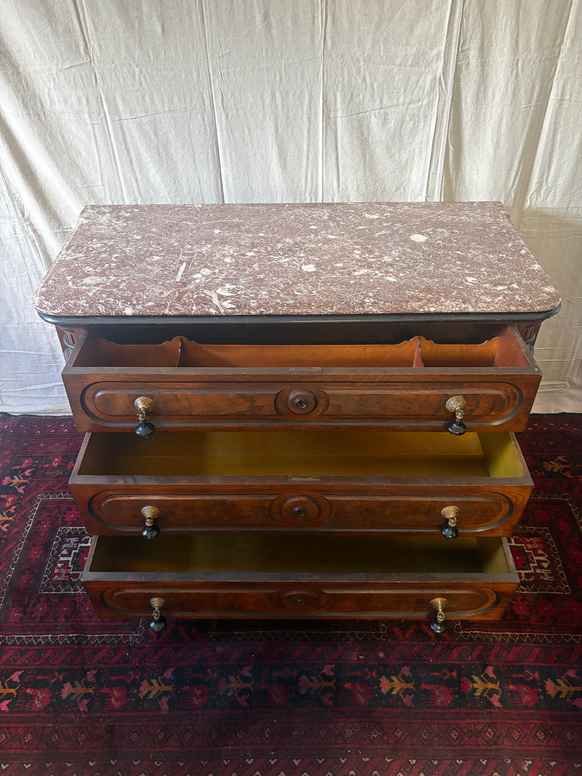 Marble-Top Chest of Drawers