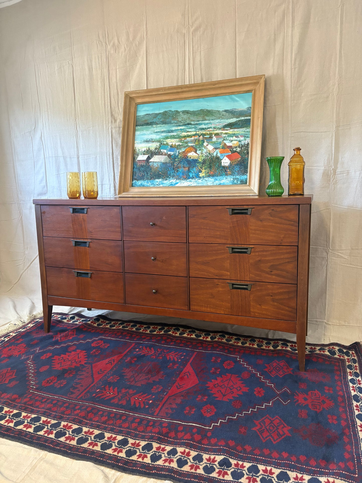 MCM Nine-Drawer Low Chest