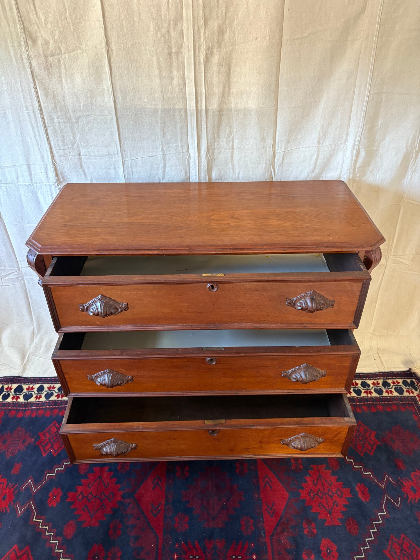 Walnut Eastlake Dresser