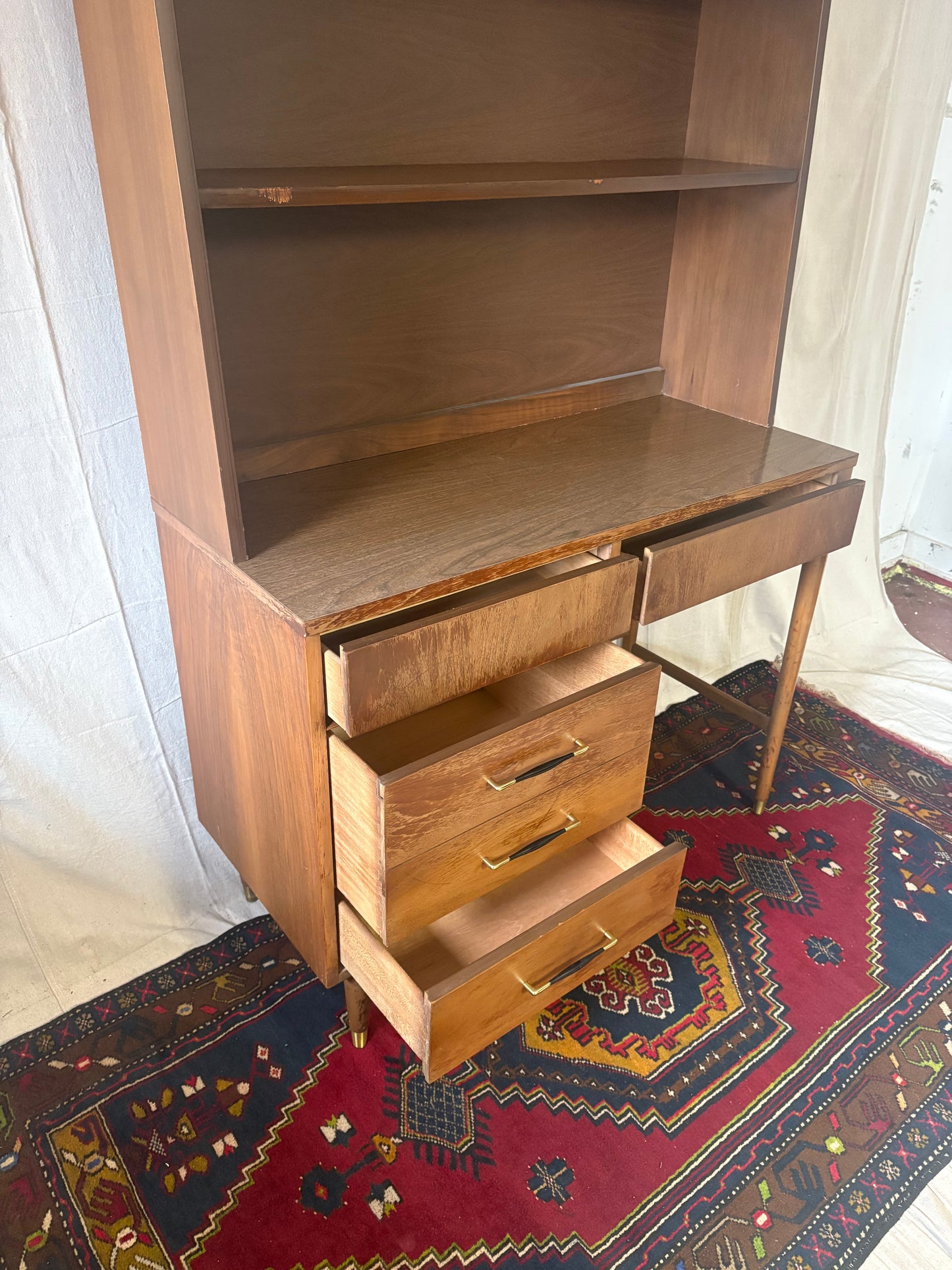 Classic MCM Desk w/ Shelf