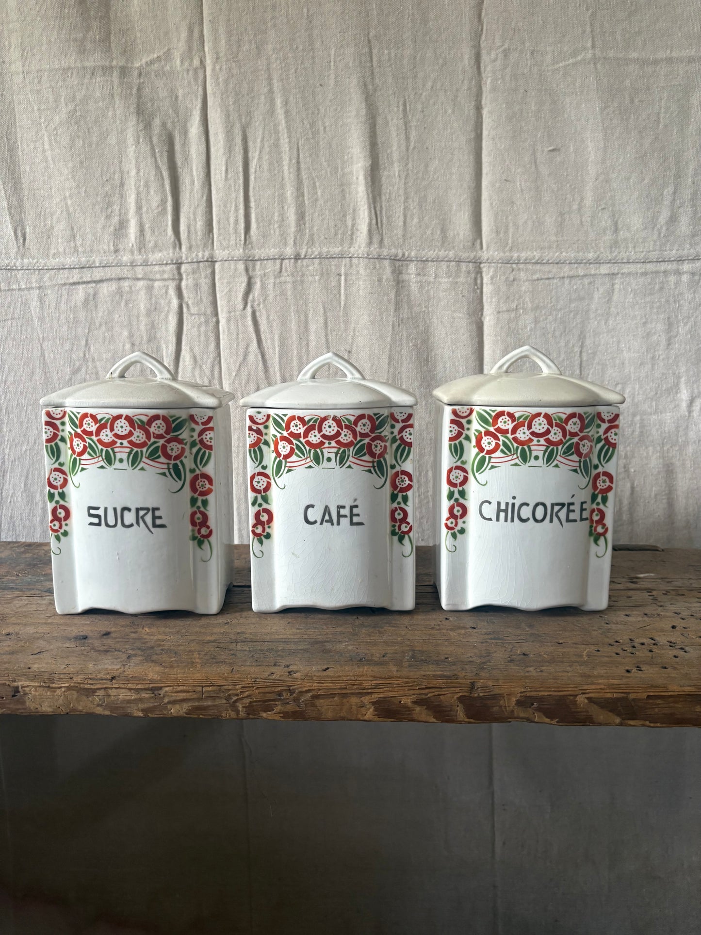 Belgian Ceramic Canister Set