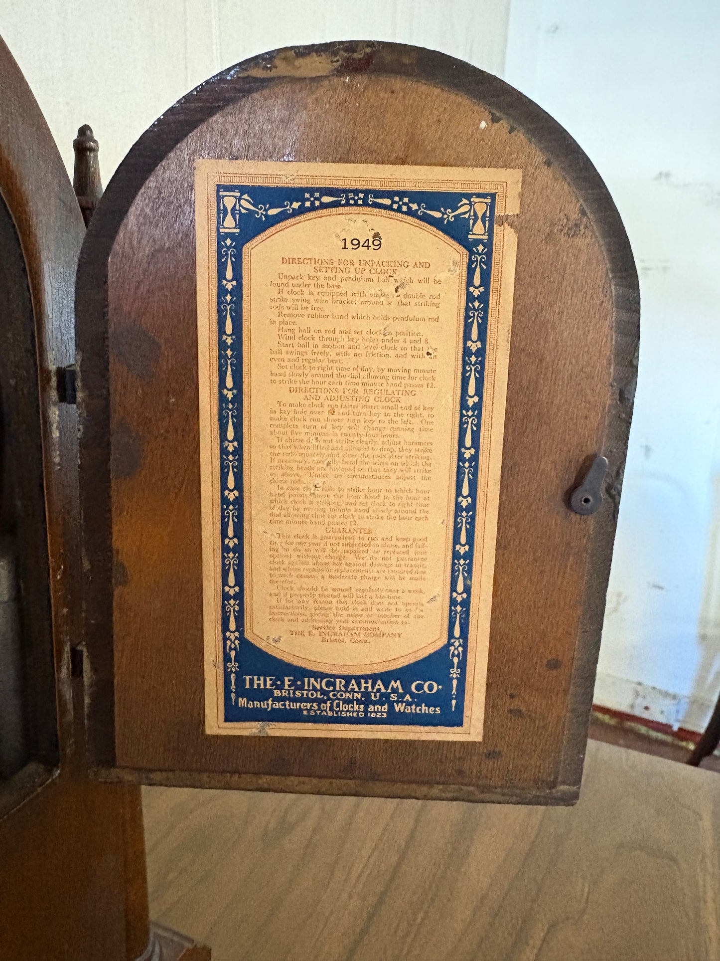 Ingraham 8-Day Mantle Clock