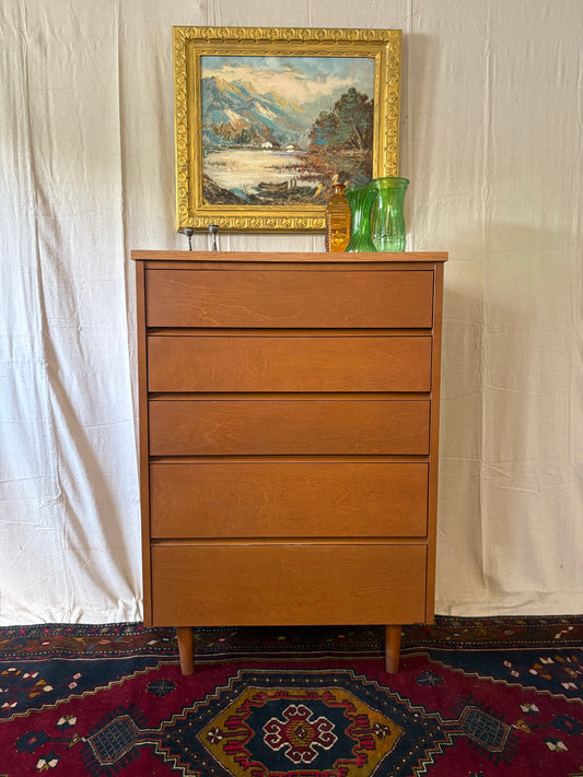 Petite Midcentury Tall Chest
