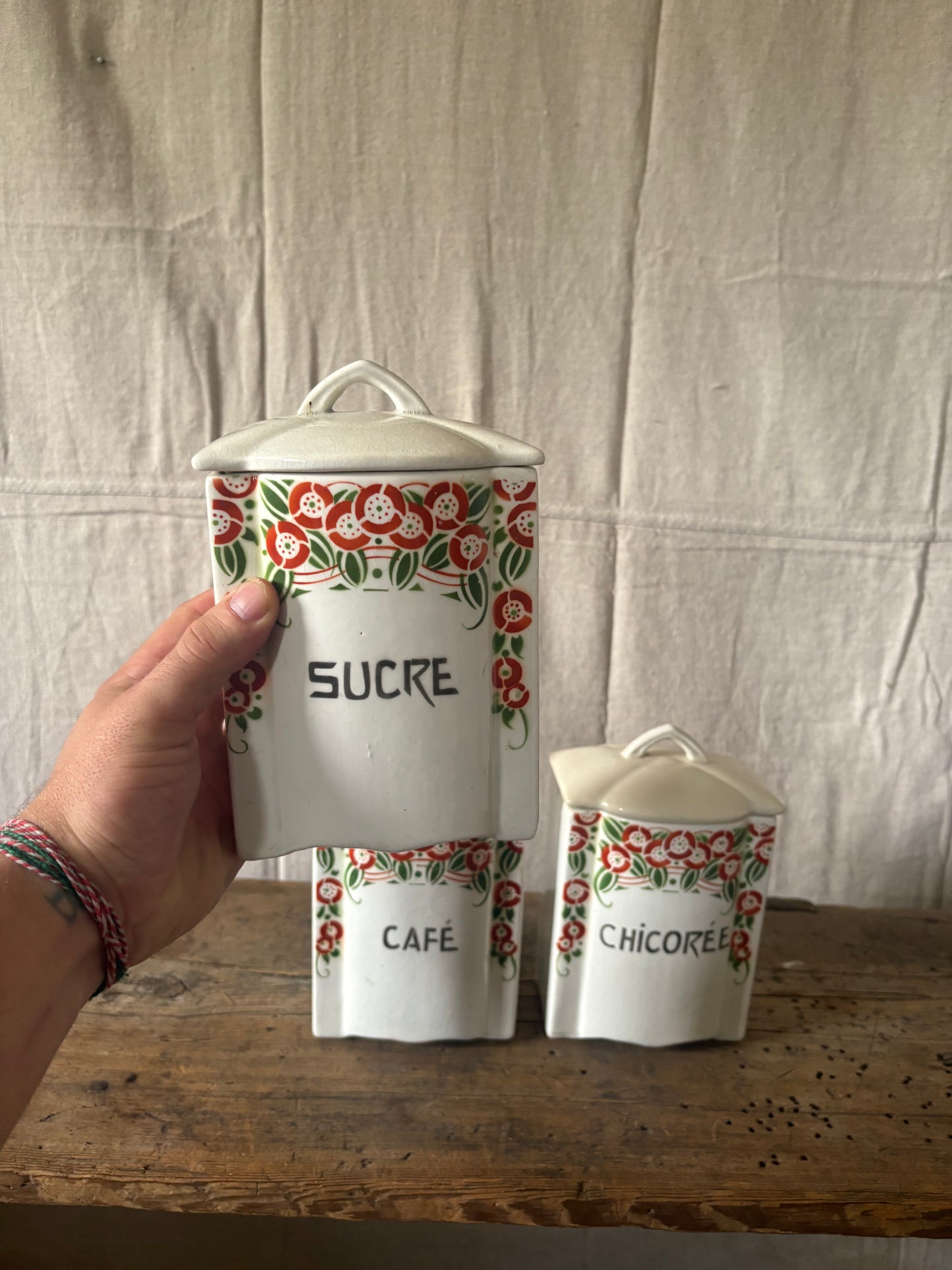 Belgian Ceramic Canister Set