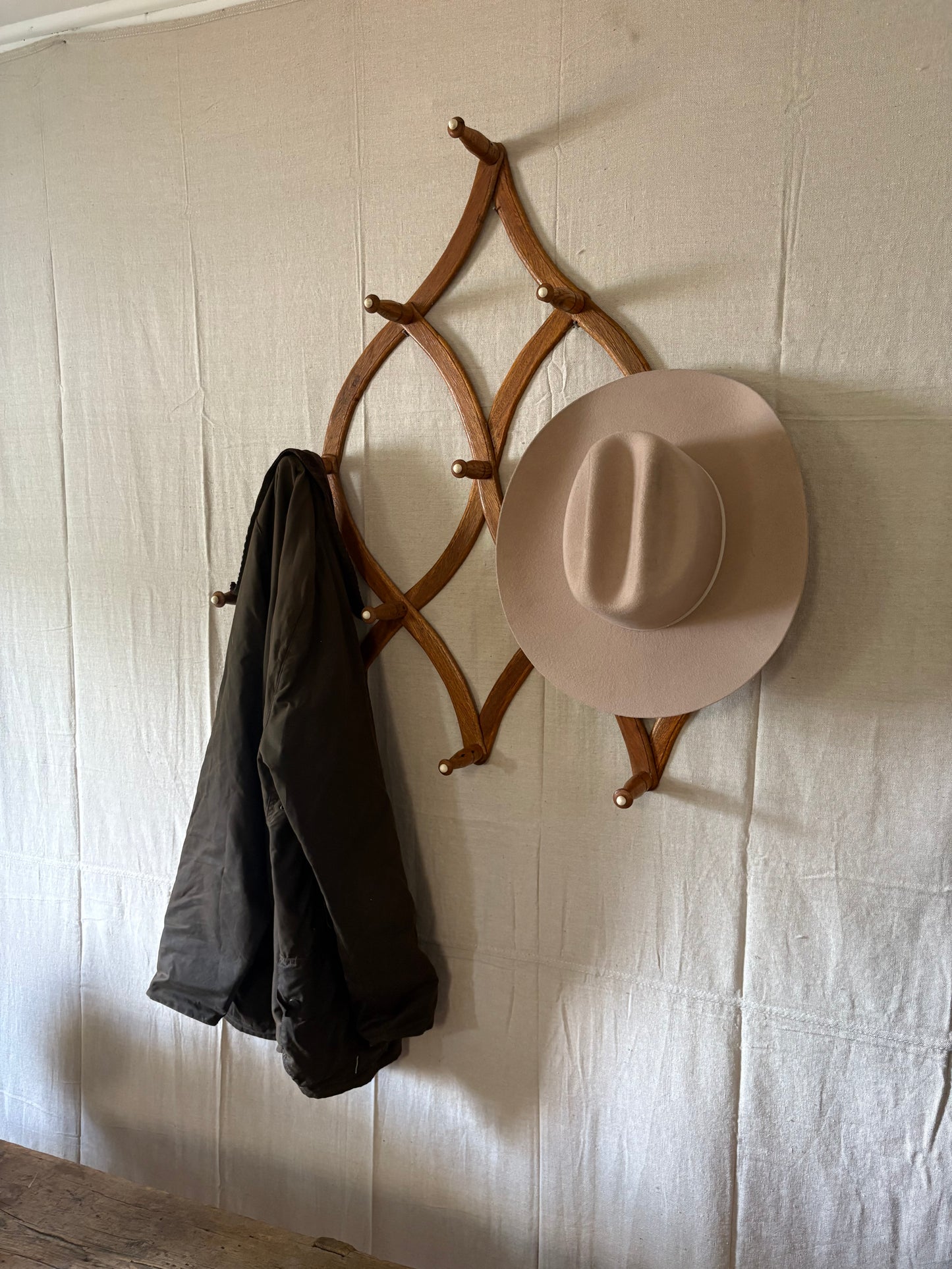 French Accordion Coat Rack