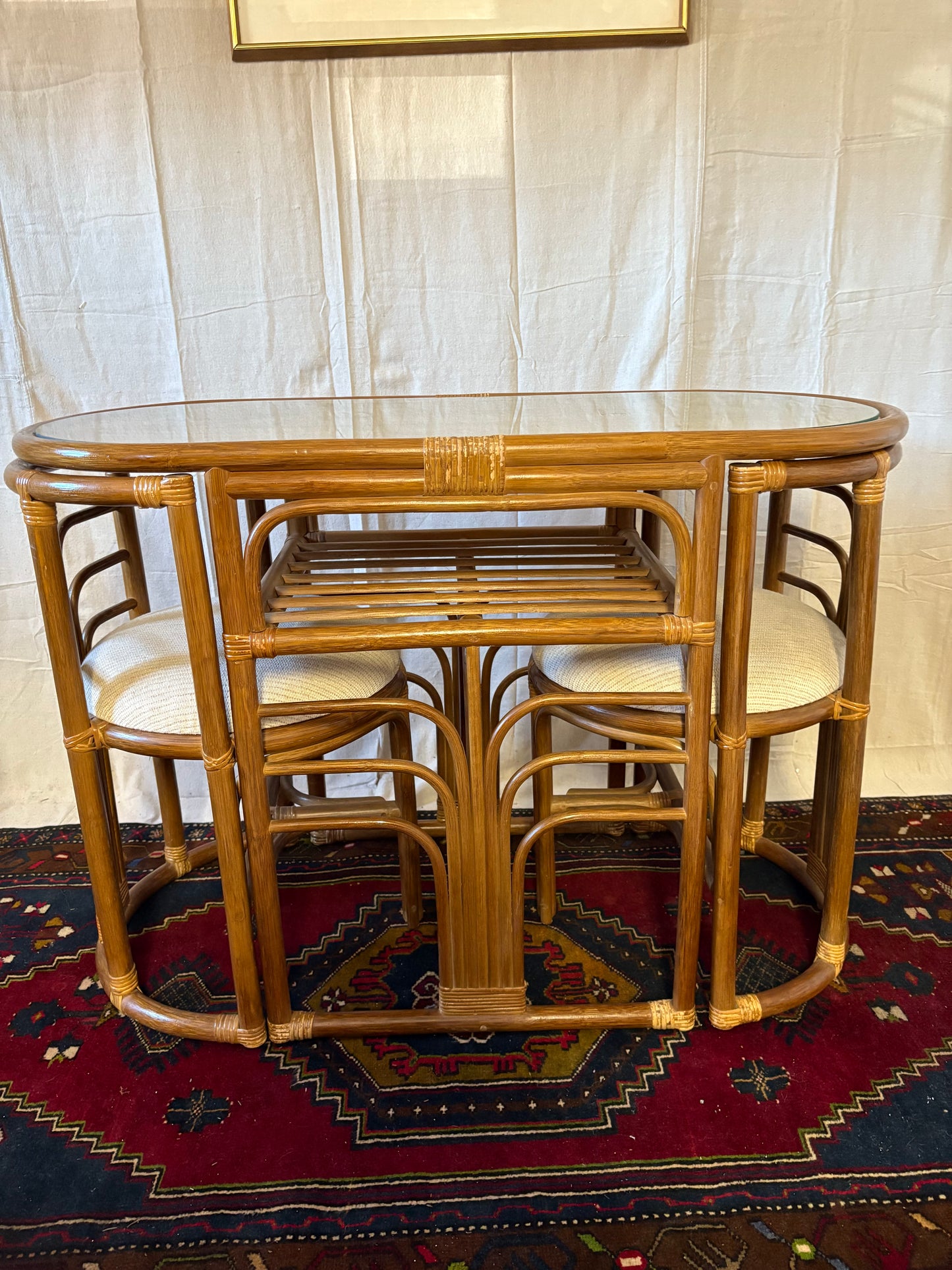 Rattan Honeymoon Bistro Set