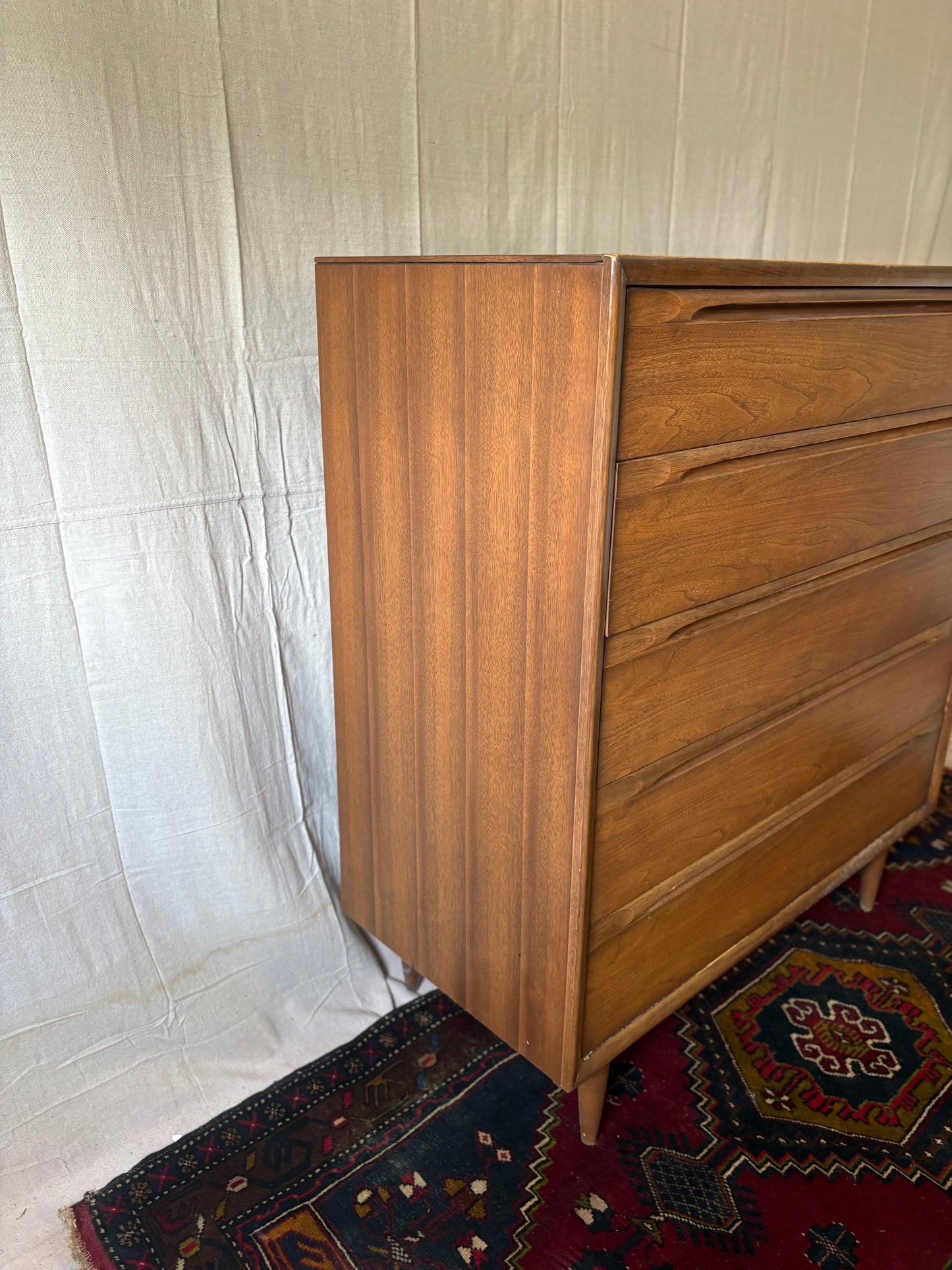 MCM Walnut Tall Chest