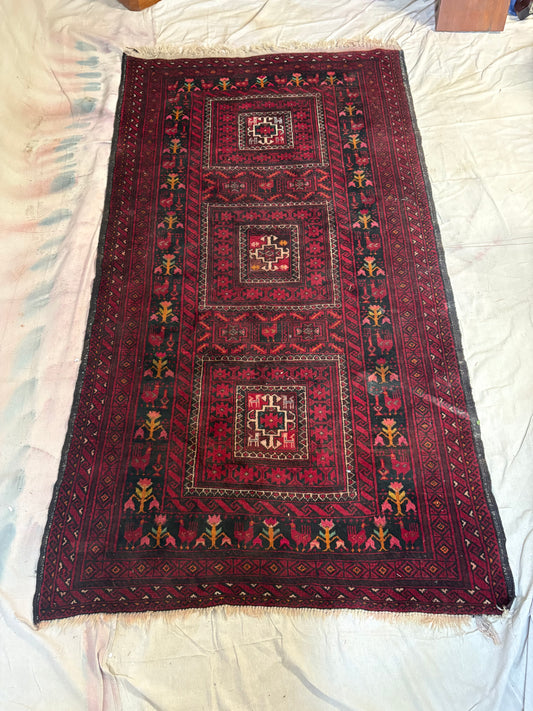 Kazakh Area Rug | 7’ x 3’11”