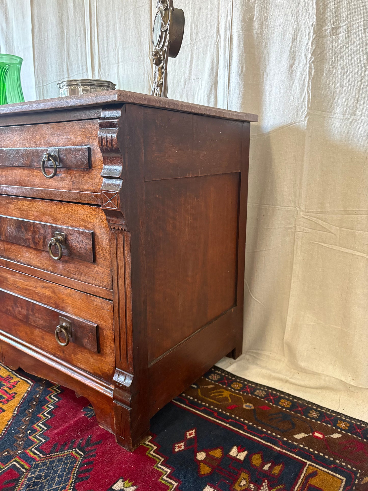 Eastlake Marble Top Dresser