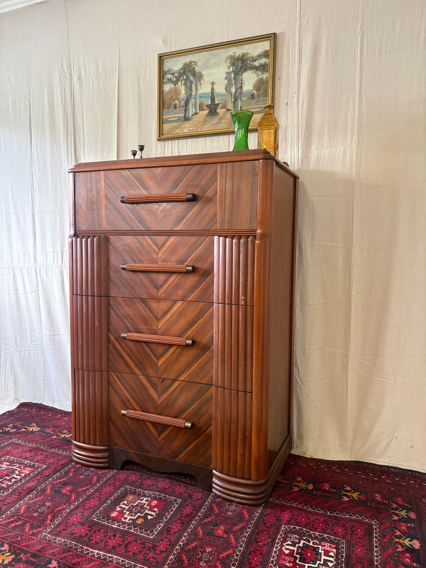 Art Deco Tall Dresser
