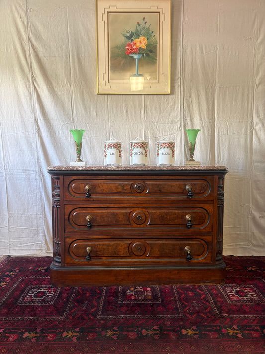 Marble-Top Chest of Drawers