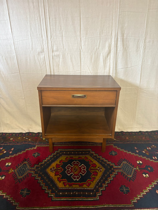 MCM Brass-Pull Nightstand