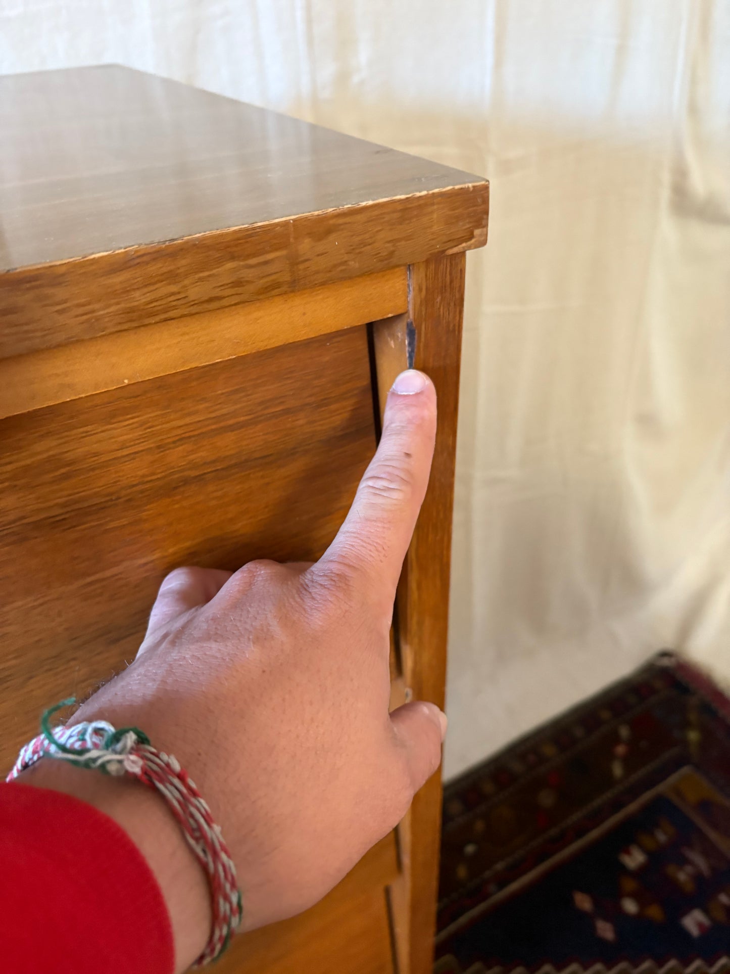 Louver-Front Tall Chest