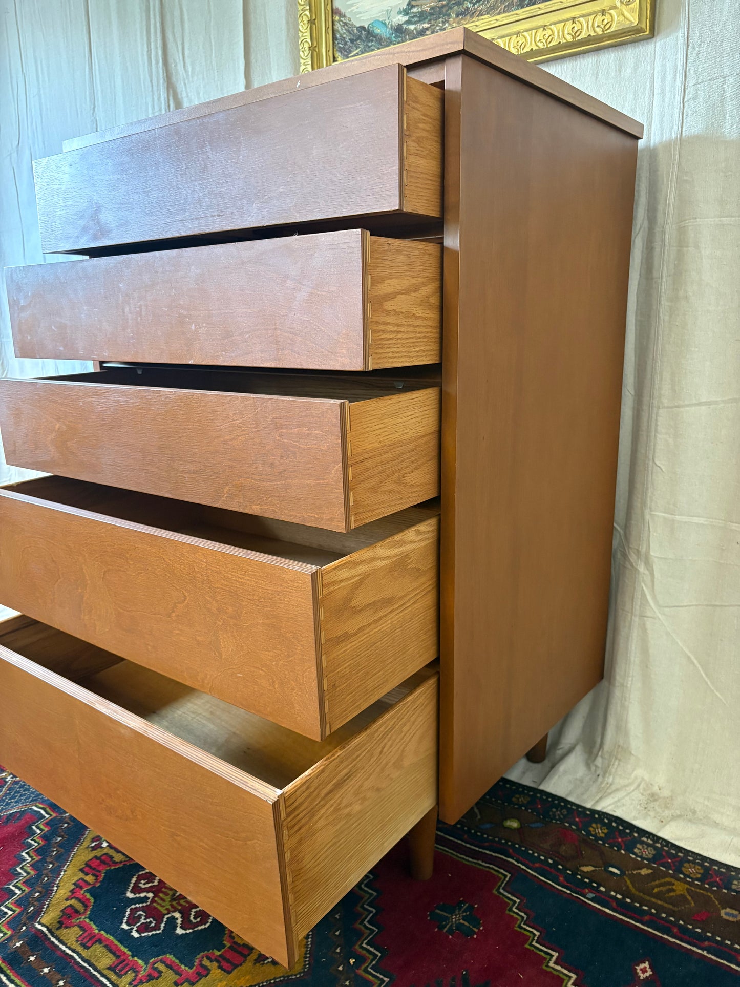 Petite Midcentury Tall Chest