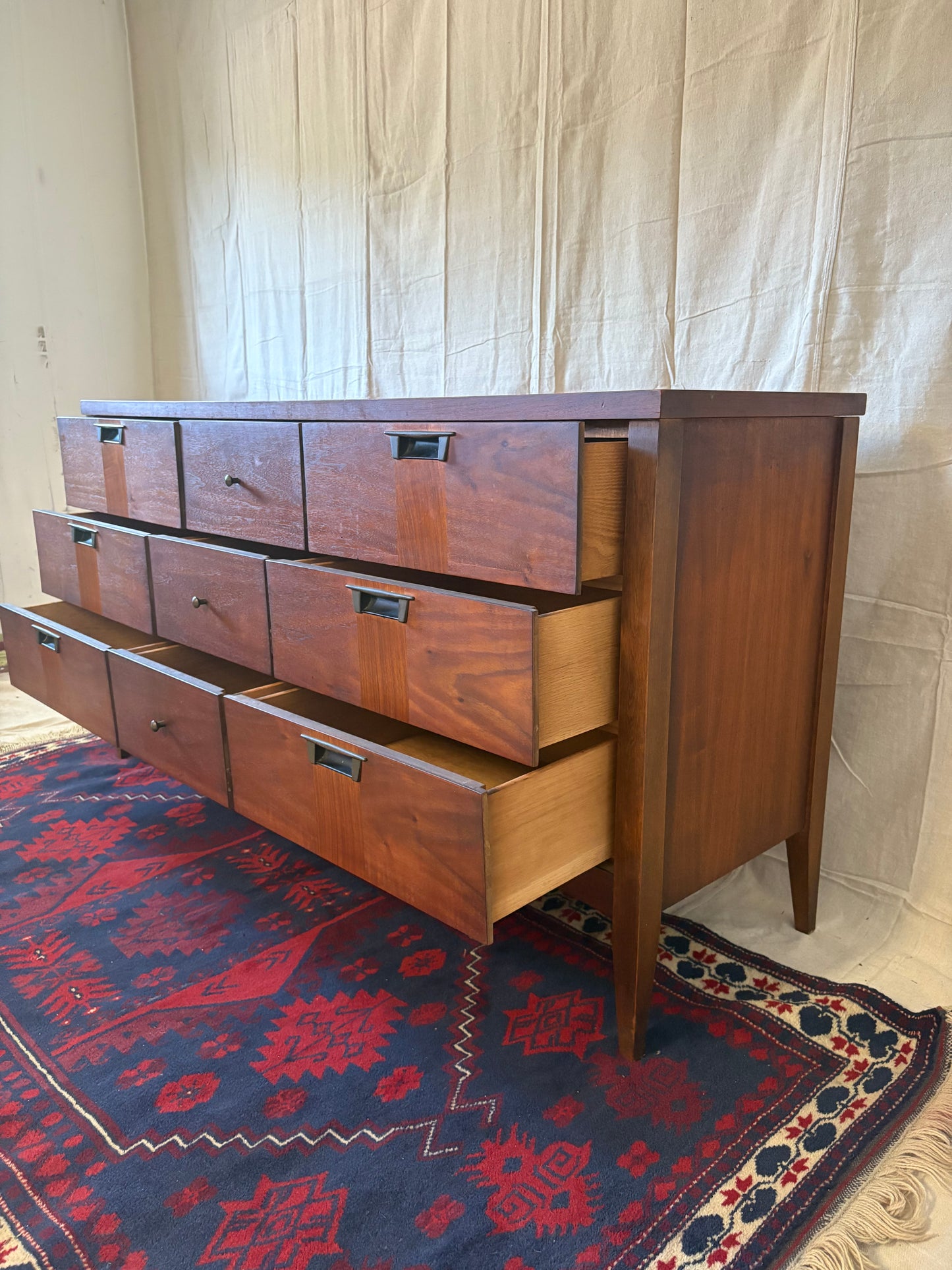 MCM Nine-Drawer Low Chest