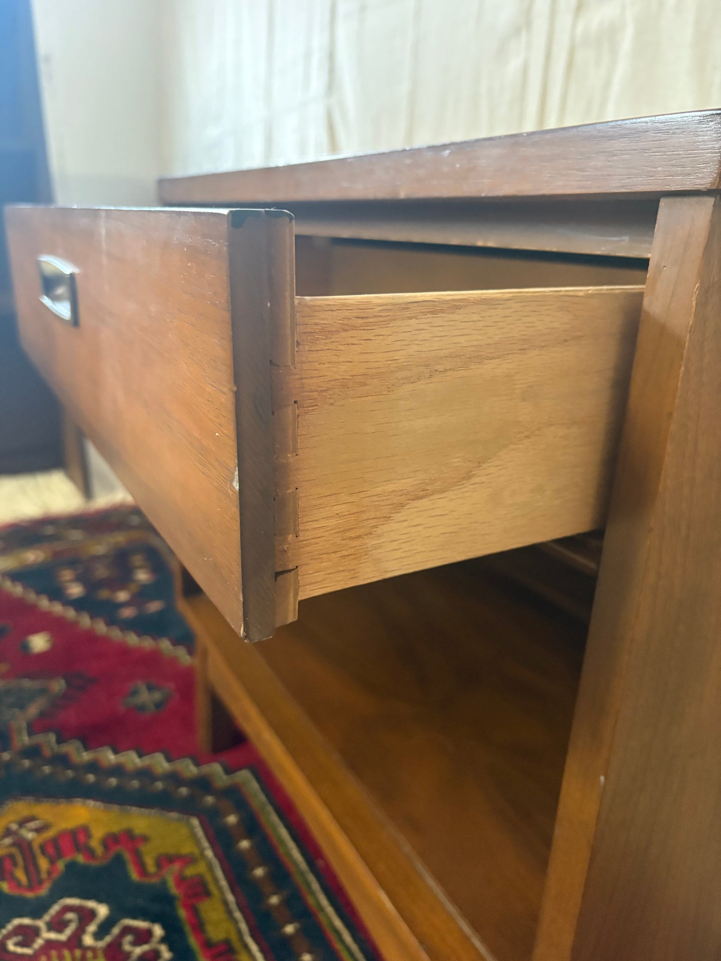 MCM Brass-Pull Nightstand