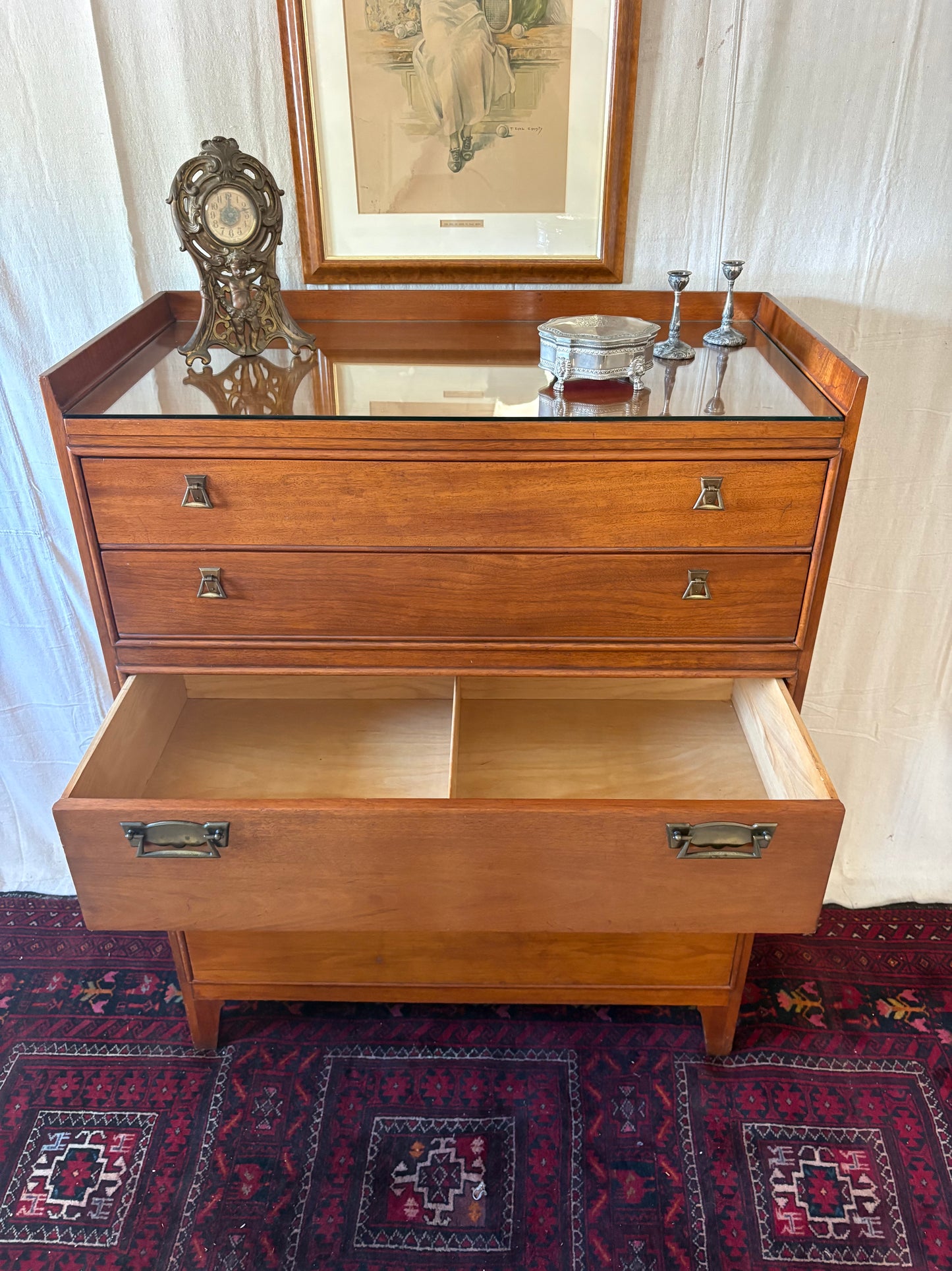 Walnut MCM Tall Chest