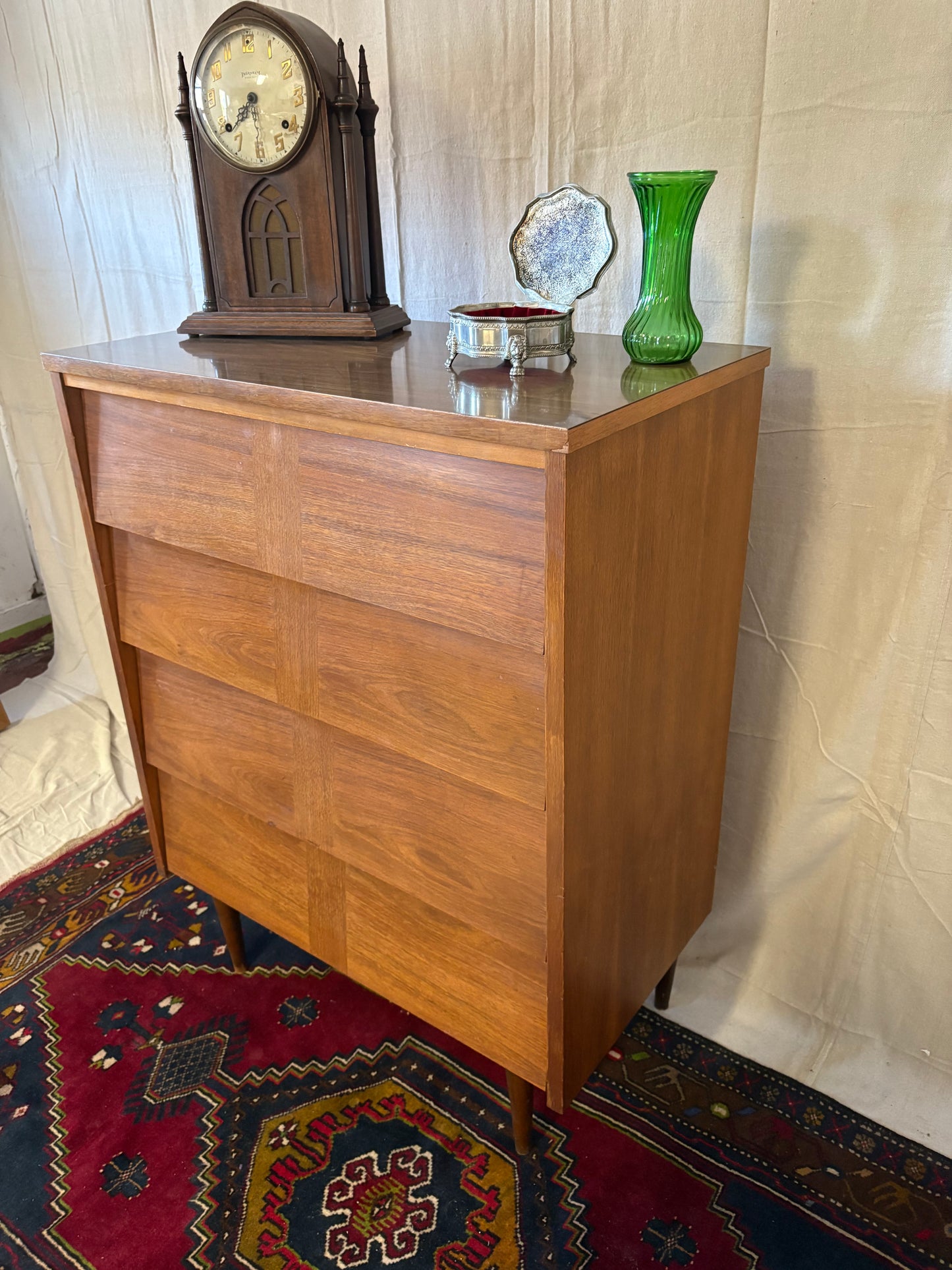 Louver-Front Tall Chest